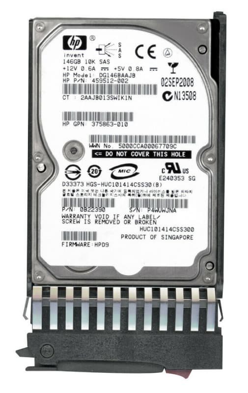 Жесткий диск HP DG146BAAJB 146Gb  SAS 2,5" HDD