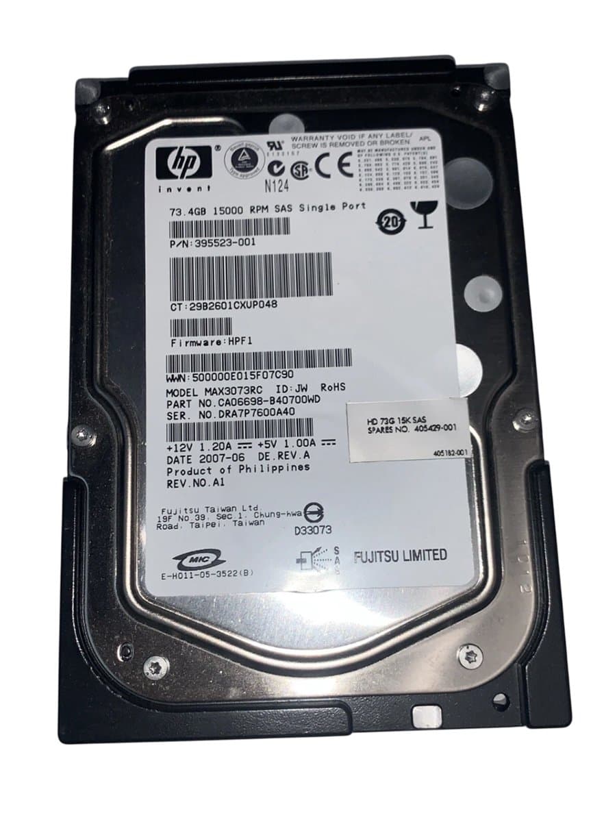 Жесткий диск HP 146Gb 15000 SAS 3.5" HDD 405429-001