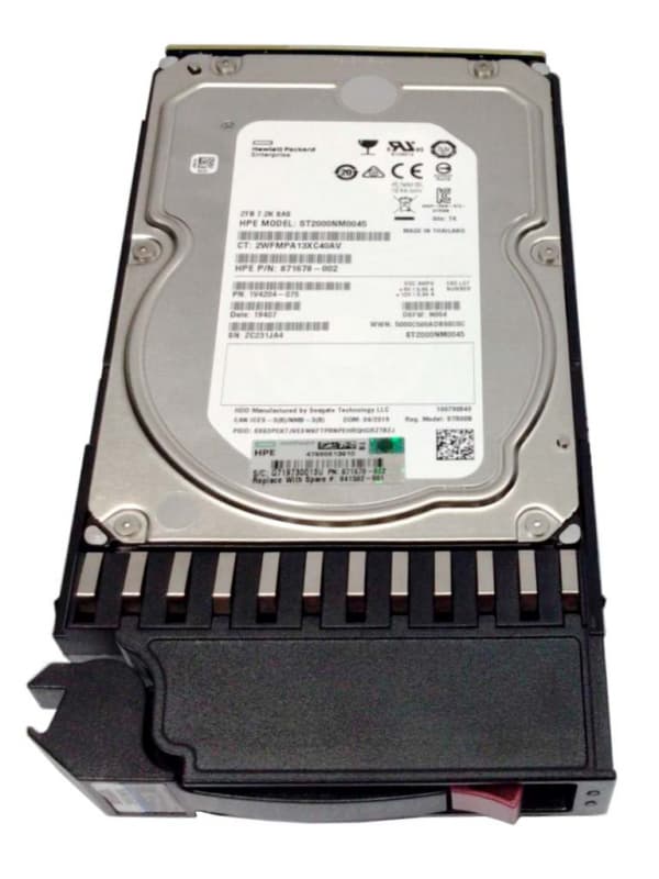 Жесткий диск HP 871678-002 2Tb 7200 SAS 3,5" HDD