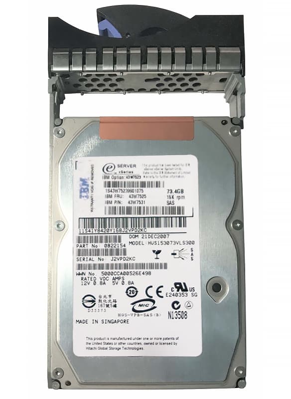 Жесткий диск IBM 43W7523 73,4Gb  SAS 3,5" HDD