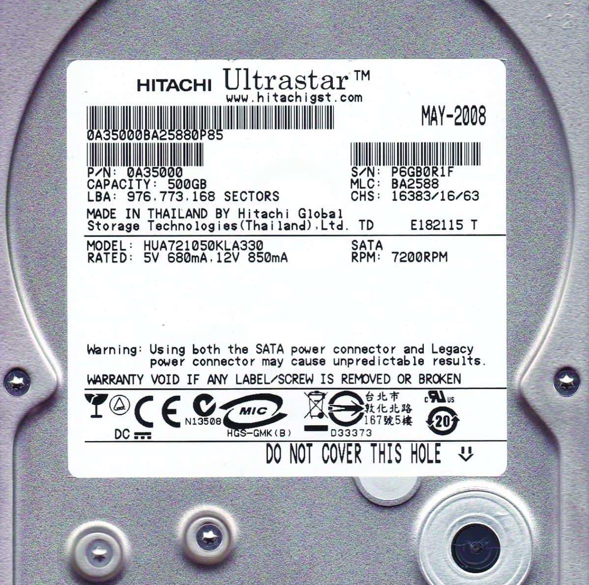 Жесткий диск NetApp 500Gb 7200 Fibre Channel 3.5" HDD 0A35000