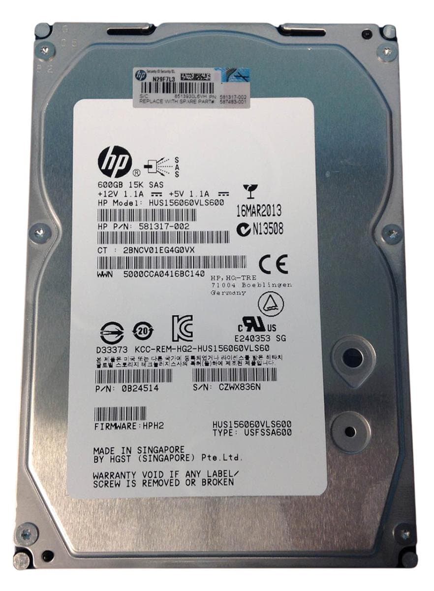 Жесткий диск HP 450Gb 15000 SAS 3.5" HDD