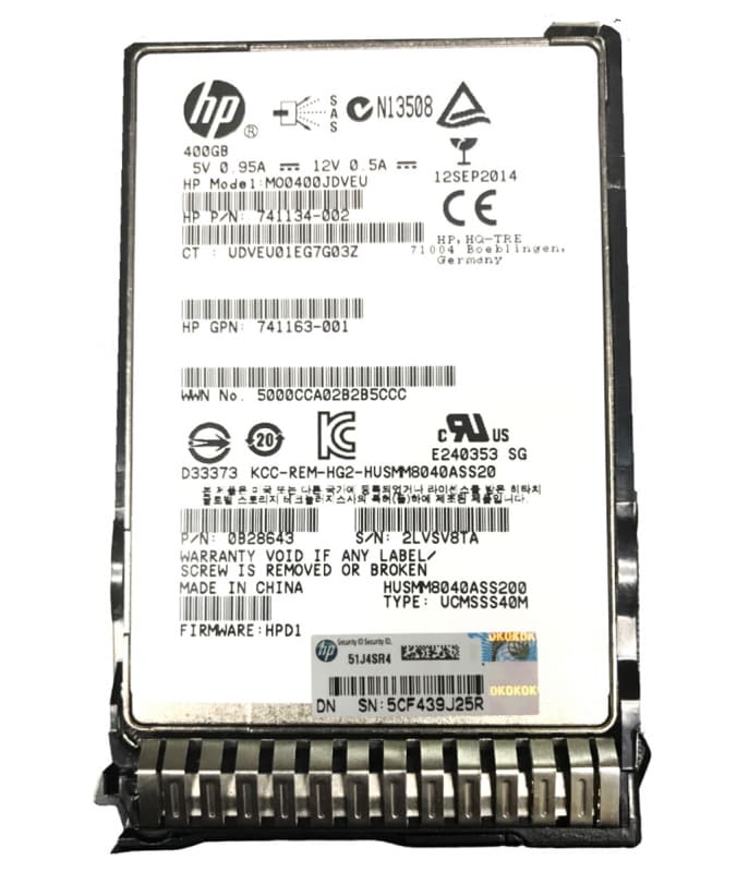 Жесткий диск HP 741163-001 400Gb  SAS 2,5" SSD