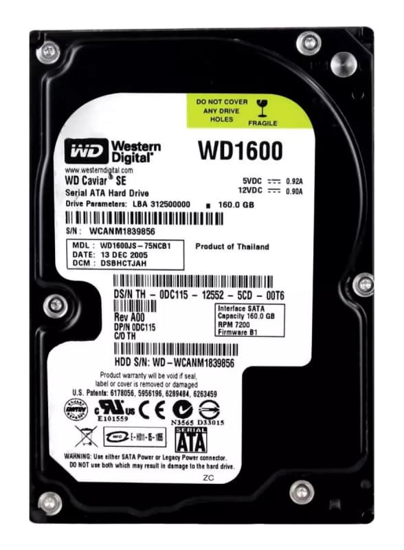 Жесткий диск Dell DC115 160Gb SATAII 3,5" HDD