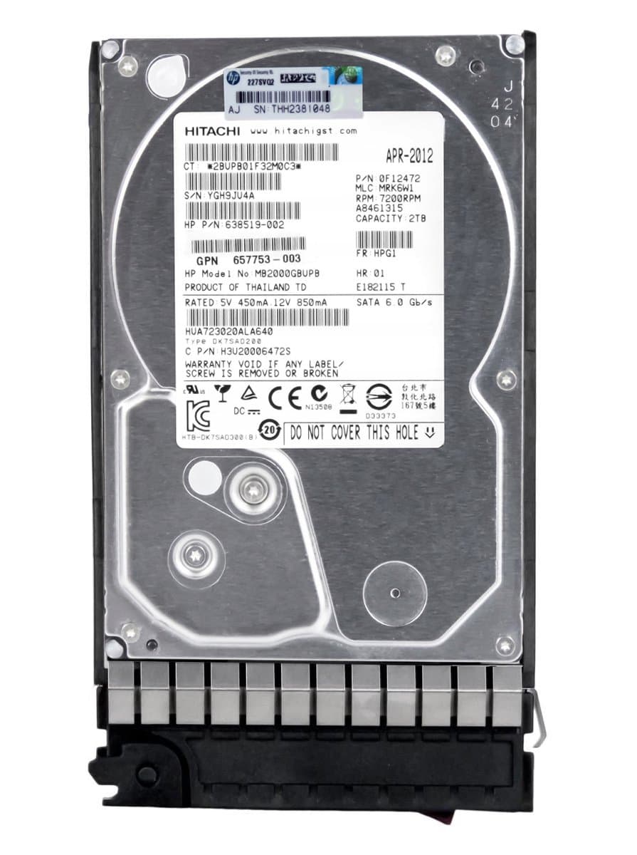 Жесткий диск HP 2Tb 7200 SATAIII 3.5" HDD 0F12472