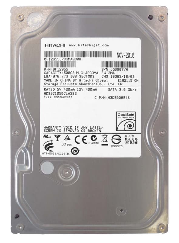 Жесткий диск Hitachi H3D500854S 500Gb  SATAII 3,5" HDD