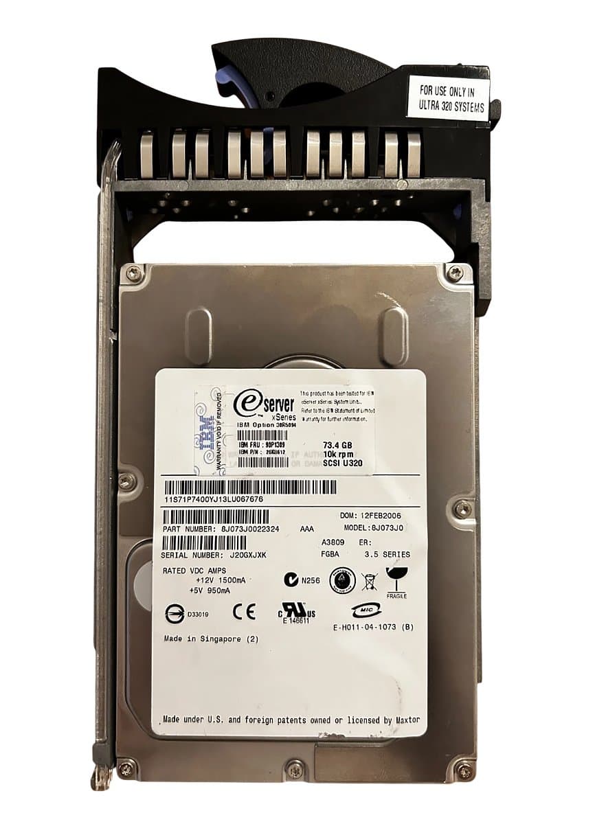 Жесткий диск IBM 73,4Gb 10000 U320SCSI 3.5" HDD 26K8612