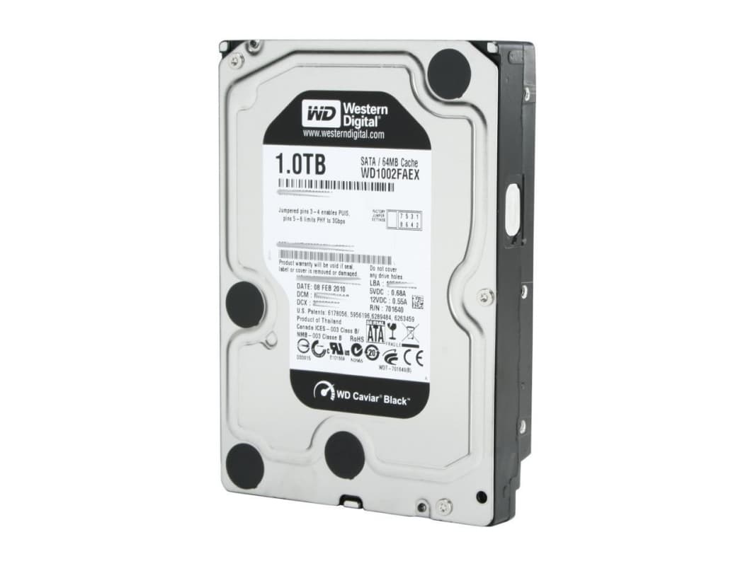 Жесткий диск Western Digital WD1002FAEX 1Tb  SATAIII 3,5" HDD
