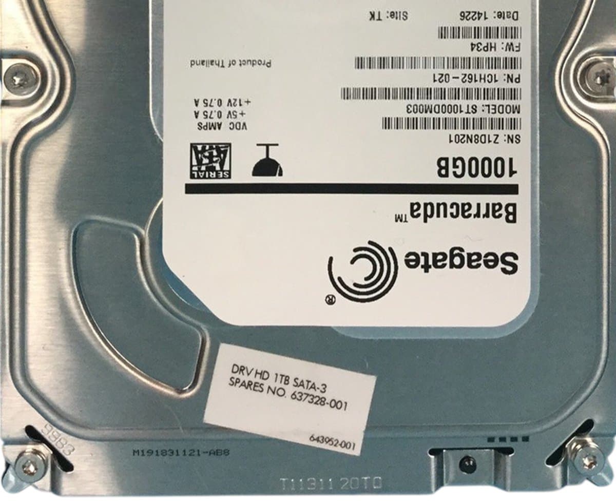 Жесткий диск HP 1Tb 7200 SATAIII 3.5" HDD 637328-001