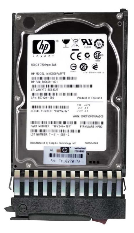 Жесткий диск HP 507610-B21 500Gb  SAS 2,5" HDD
