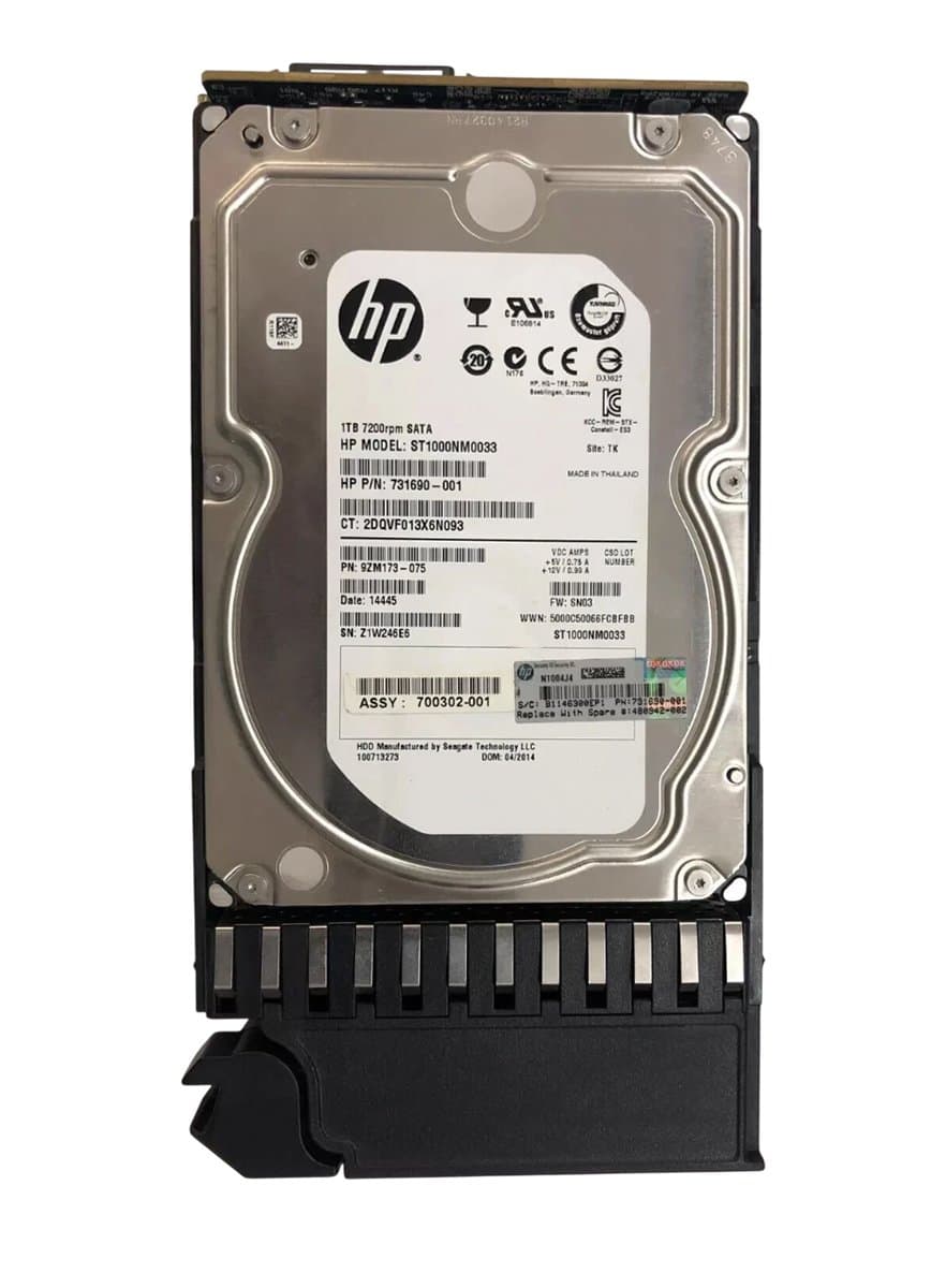 Жесткий диск HP 1Tb 7200 SATAII 3.5" HDD 599690-002