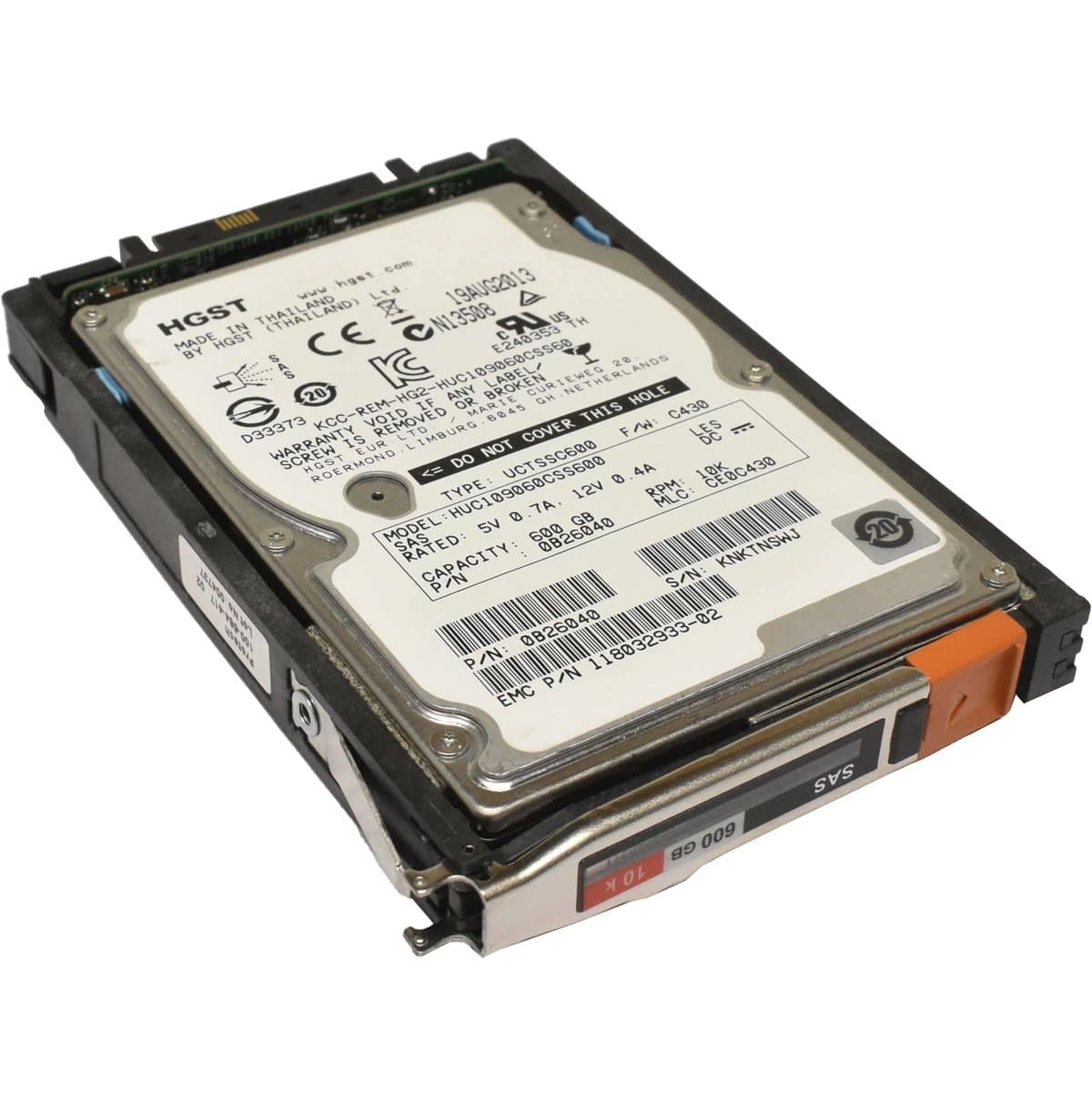 Жесткий диск  EMC 600Gb 10000 SAS 2.5" HDD 005050334