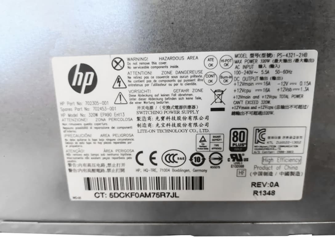 Блок Питания HP PS-4321-2HB 320W