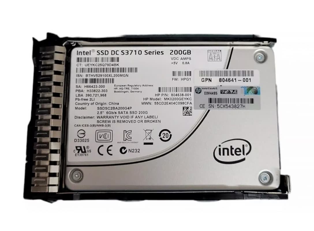 Жесткий диск HP 804644-001 200Gb SATAII 2.5" SSD
