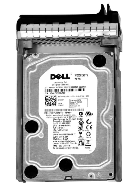 Жесткий диск Dell WD7502ABYS-18A6B0 750Gb  SATAII 3.5" HDD