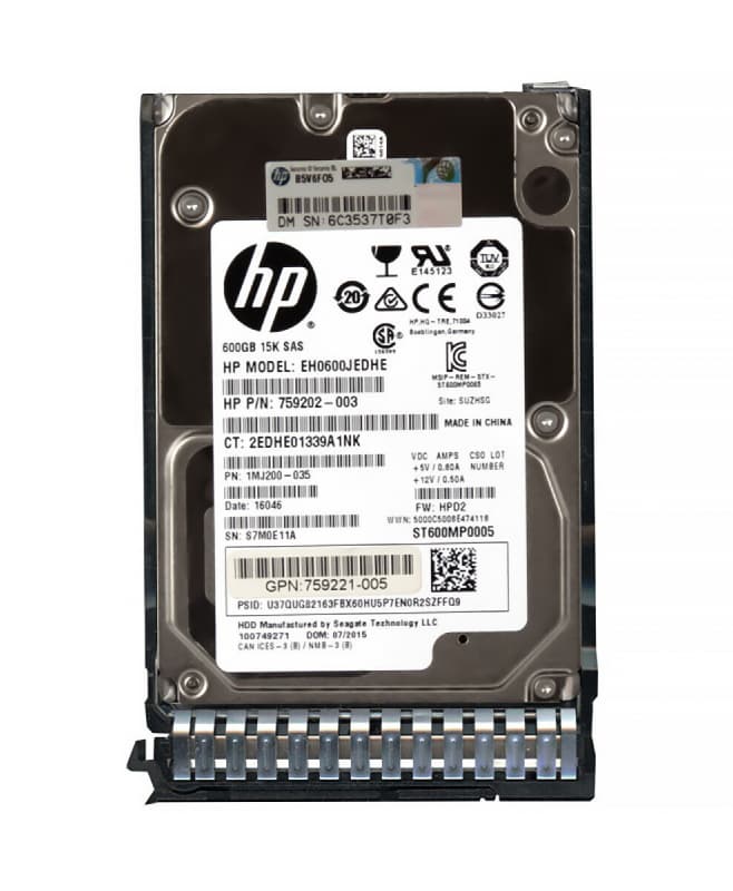 Жесткий диск HP 1MJ200-035 600Gb 15000 SAS 2,5" HDD