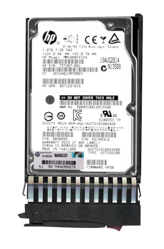 Жесткий диск HP 0B30895 1TB  SAS 2,5" HDD