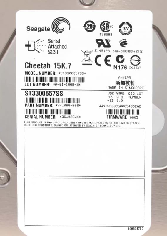 Жесткий диск Seagate ST3300657SS 300Gb  SAS 3,5" HDD