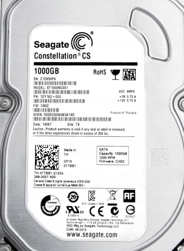 Жесткий диск Dell 01TBB1 1Tb SATAIII 3,5" HDD