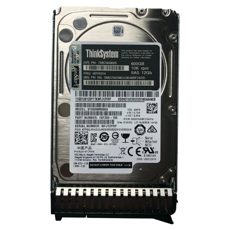 Жесткий диск Lenovo 00YK014 600Gb SAS 2,5" HDD