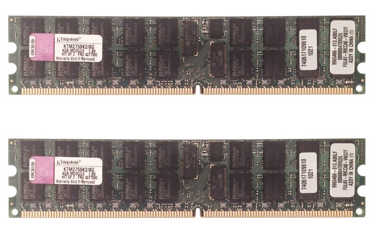 Оперативная память Kingston KTM2759K2/8G DDRII 8Gb