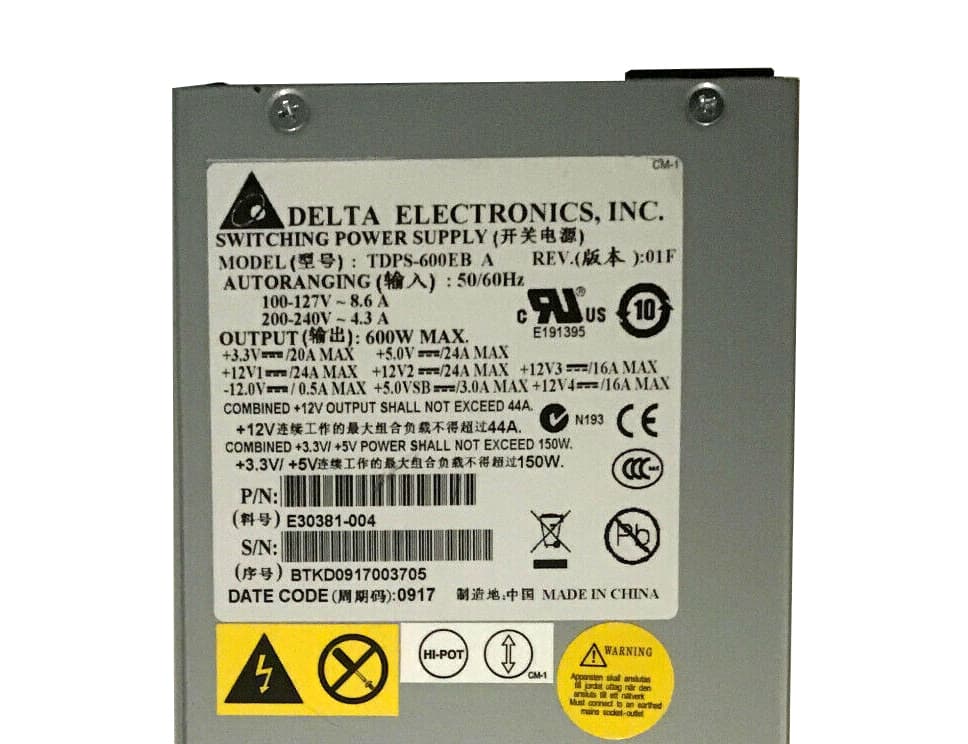 Блок Питания Intel FSR1600PS 600W