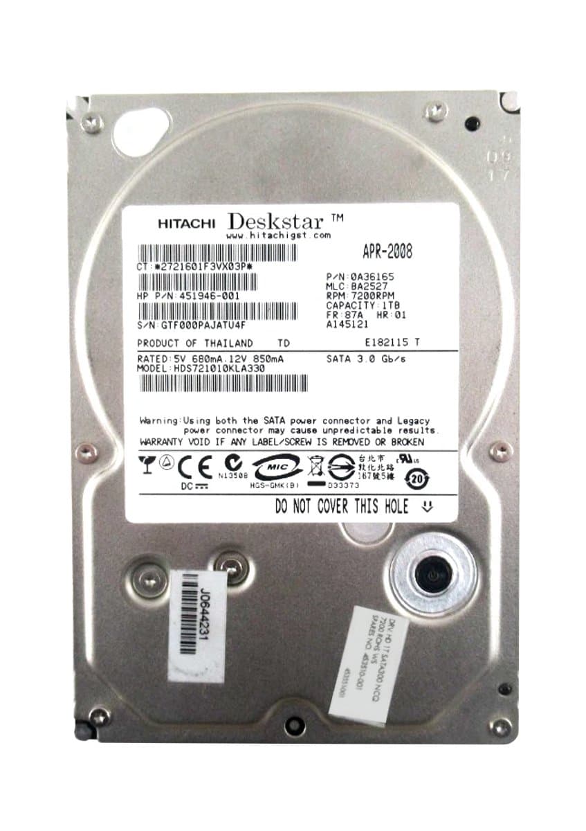 Жесткий диск HP 1Tb 7200 SATAII 3.5" HDD GE262AA
