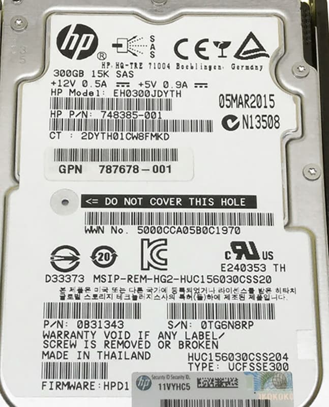 Жесткий диск HP 737280-001 300Gb SAS 2,5" HDD