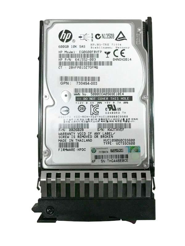 Жесткий диск HP MSA 730454-003 600Gb  SAS 2,5" HDD