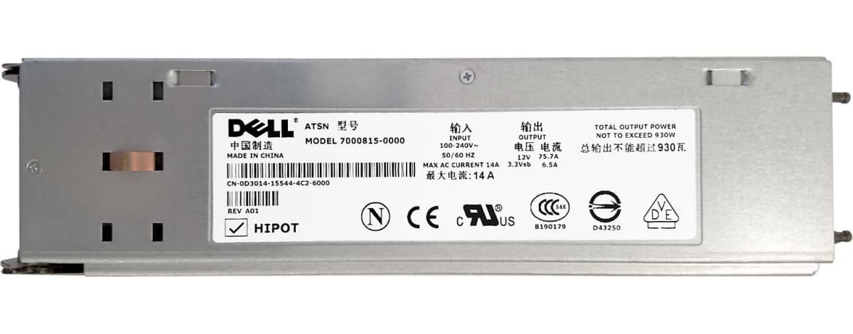 Резервный Блок Питания Dell 0D3014 930W