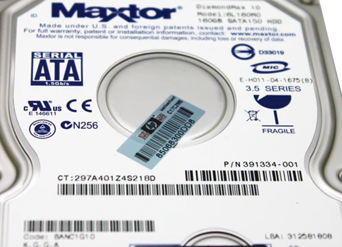 Жесткий диск HP 160Gb 7200 SATA 3.5" HDD