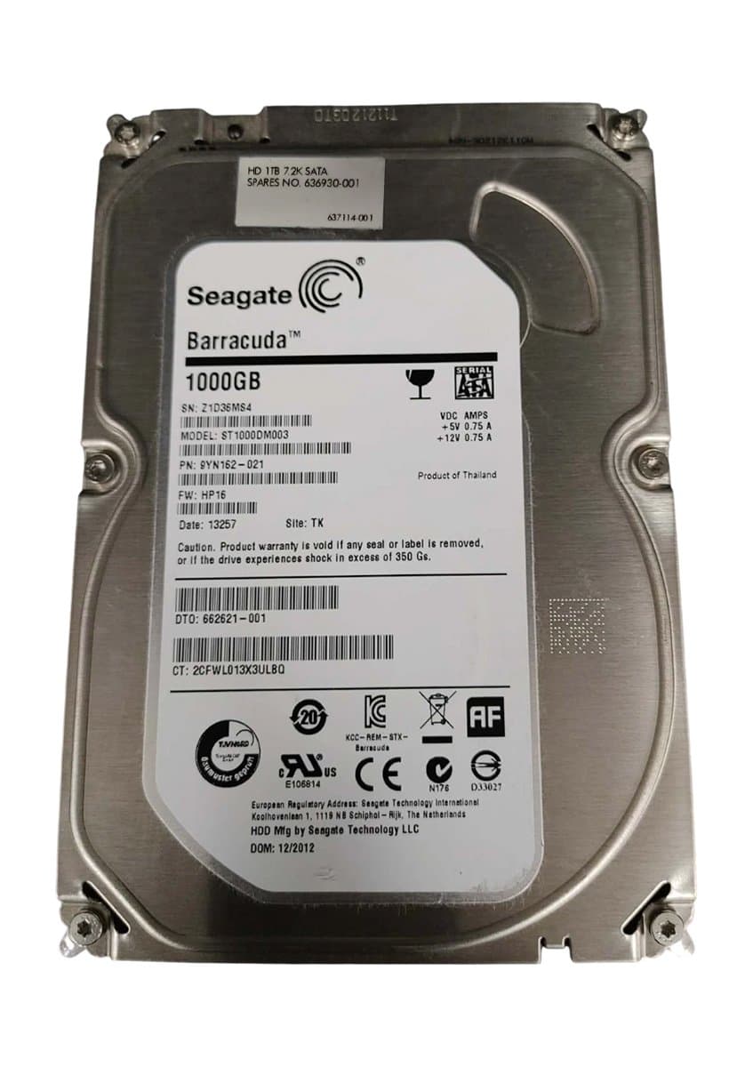 Жесткий диск HP 1Tb 7200 SATAIII 3.5" HDD