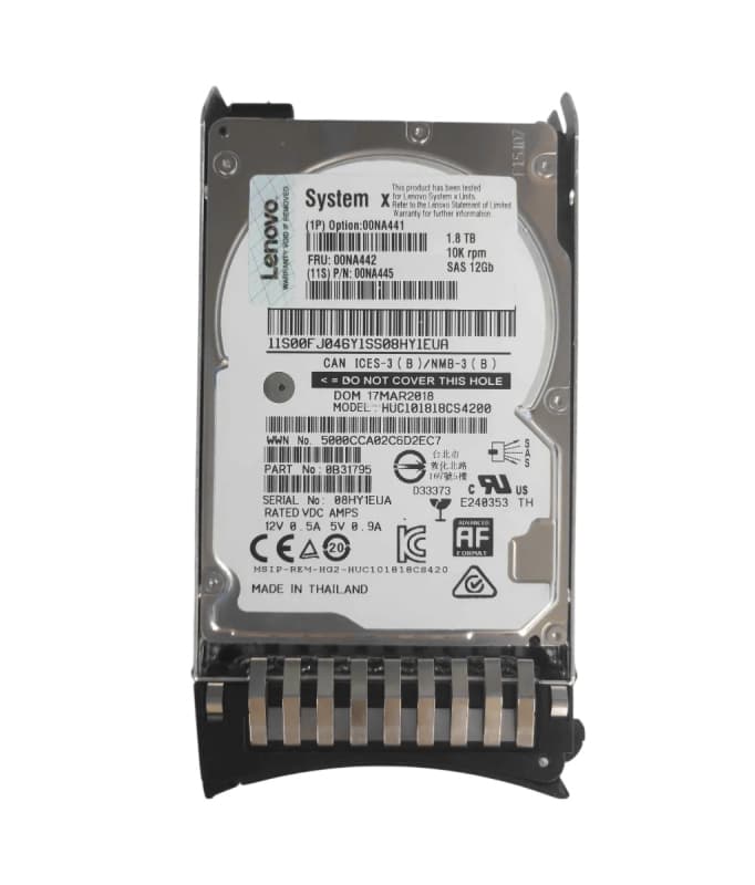 Жесткий диск IBM 00NA442 1,8Tb 10000 SAS 2,5" HDD
