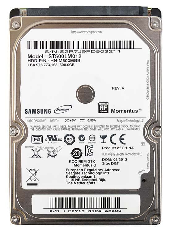 Жесткий диск Seagate HN-M500MBB 500Gb 5400 SATAII 2,5" HDD