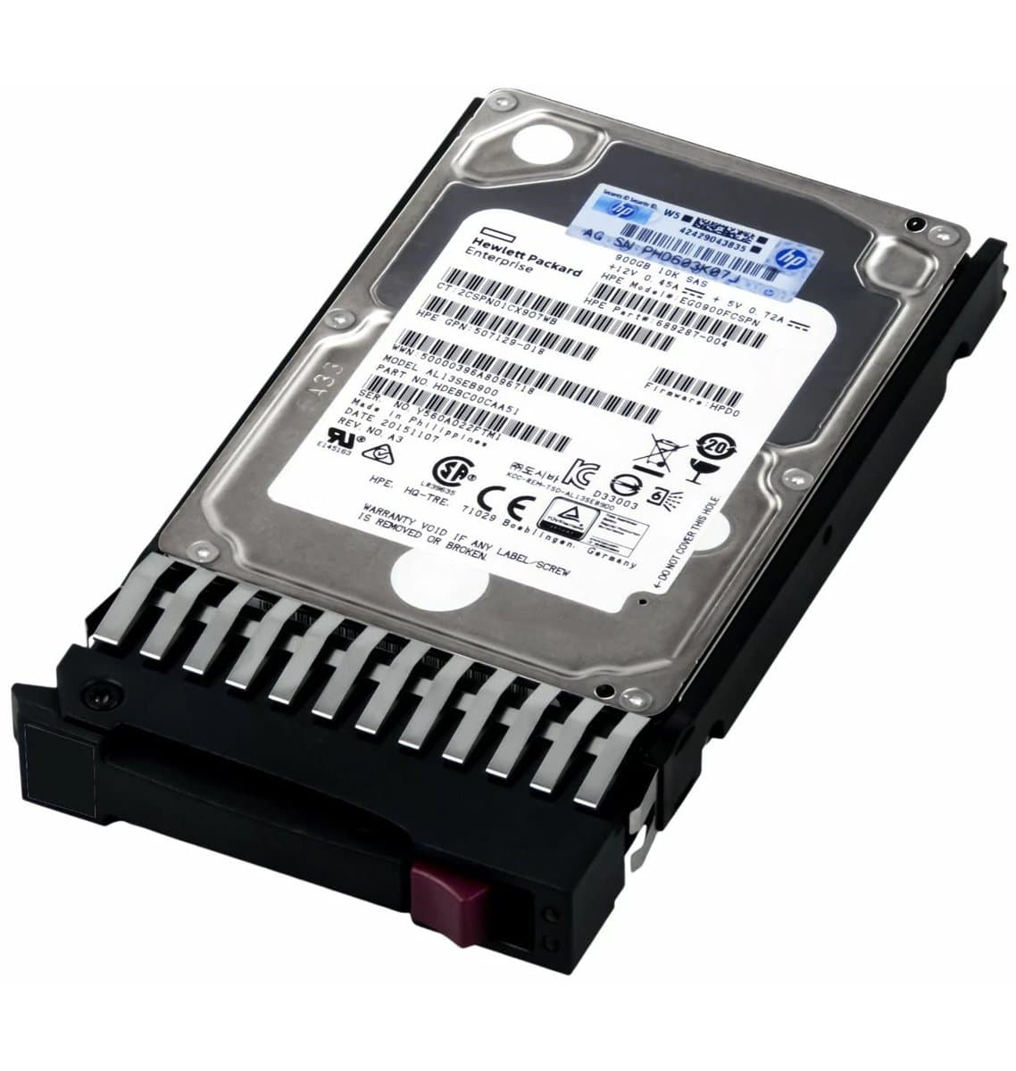 Жесткий диск HP 900Gb 10000 SAS 2.5" HDD HDEBC00CAA51