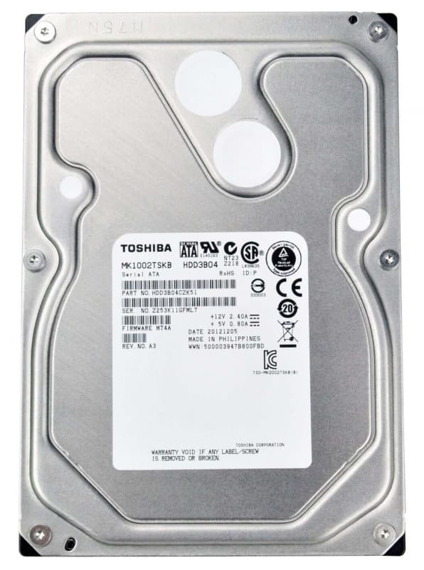 Жесткий диск Toshiba MK1002TSKB 1Tb  SATAII 3,5" HDD