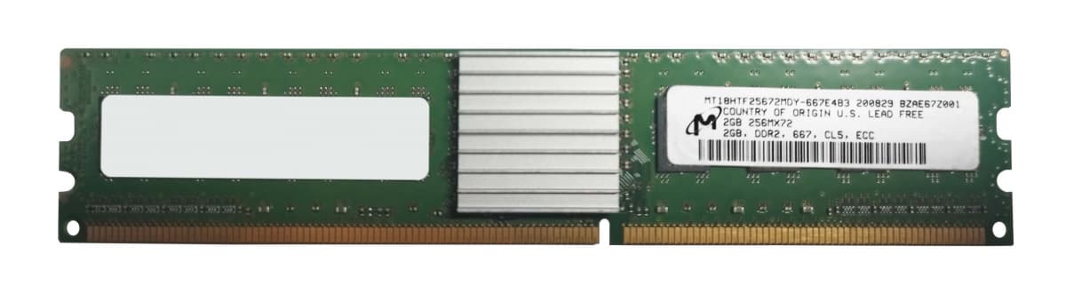 Оперативная память Micron MT18HTF25672MDY-667E4B3 DDRII 2GB