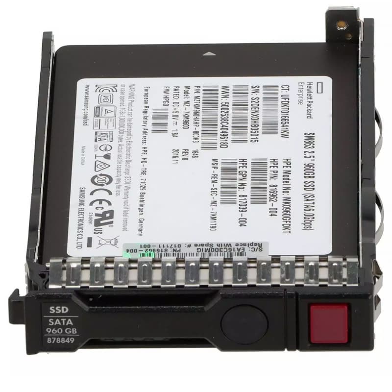 Жесткий диск HP 878849-001 960Gb SATAIII 2,5" SSD