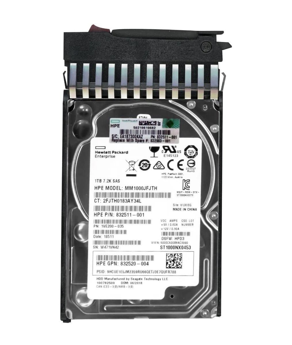 Жесткий диск HP 1Tb 7200 SAS 2.5" HDD MM1000JFJTH