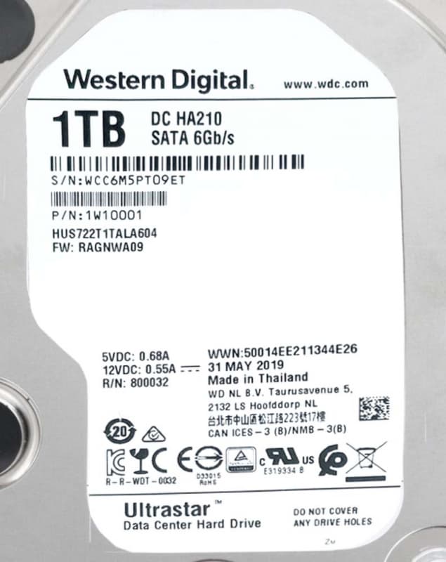 Жесткий диск Western Digital HUS722T1TALA604 1Tb 7200 SATAIII 3.5" HDD