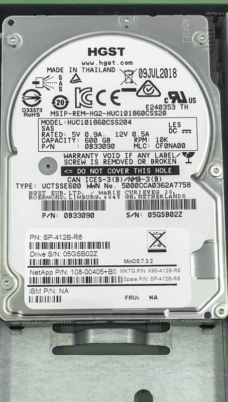 Жесткий диск Network Appliance X90-412B-R6 600Gb 10520 SAS 3,5" HDD