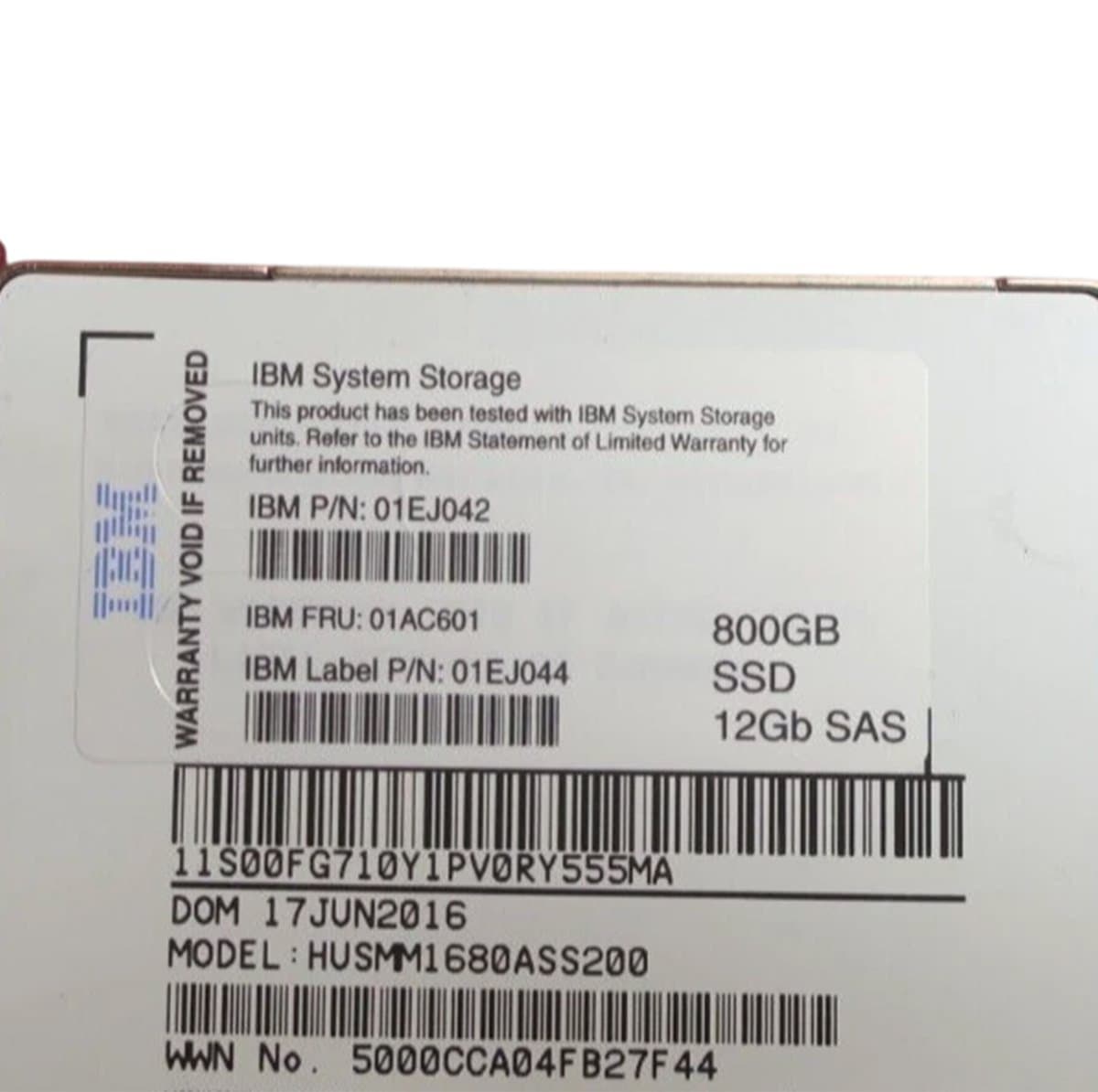 Жесткий диск IBM 800Gb  SAS 2.5" SSD 01AC601