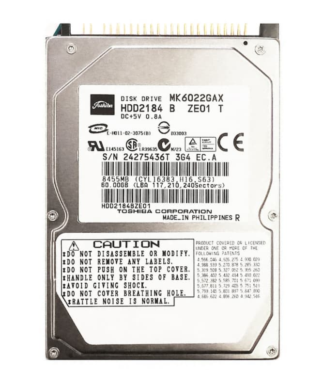Жесткий диск Toshiba HDD2184 60Gb 5400 IDE 2,5" HDD