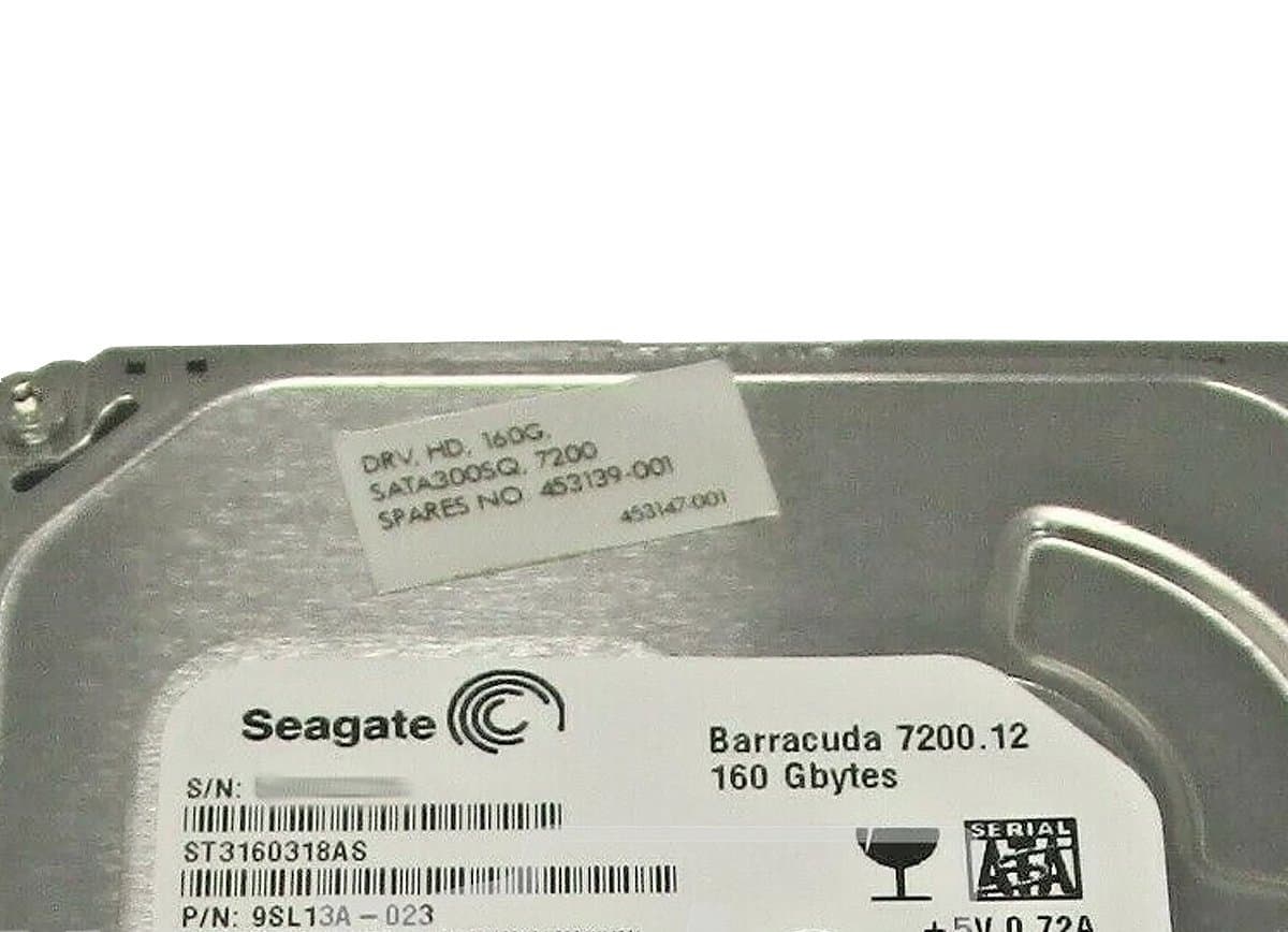 Жесткий диск HP 160Gb 7200 SATAII 3.5" HDD