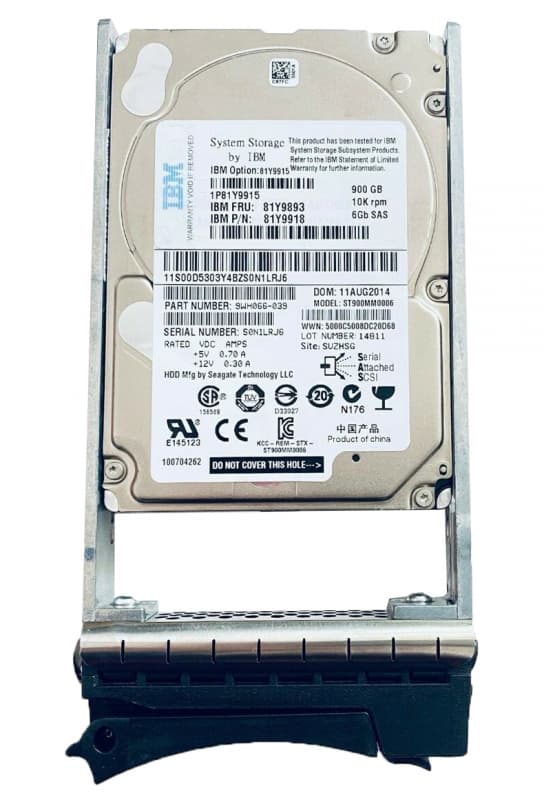 Жесткий диск IBM 81Y9915 900Gb 10000 SAS 2,5" HDD