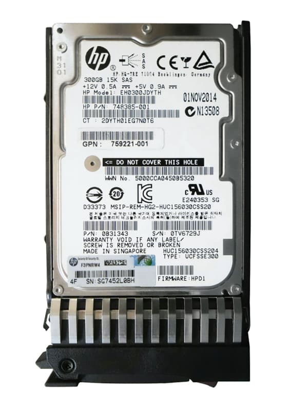 Жесткий диск HP 872842-B21 300Gb SAS 2,5" HDD