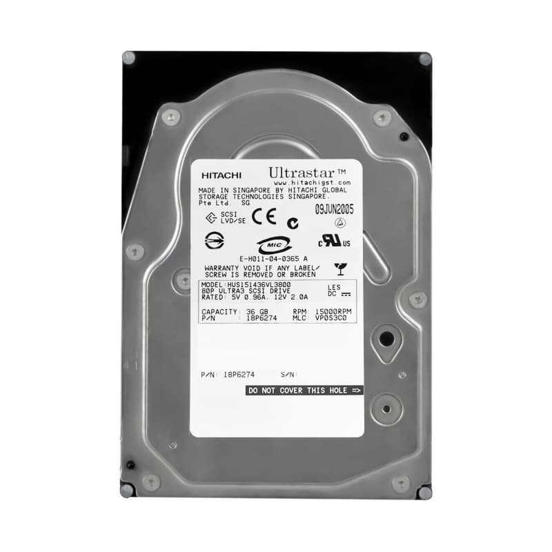 Жесткий диск Hitachi 18P6274 36Gb  U320SCSI 3.5" HDD