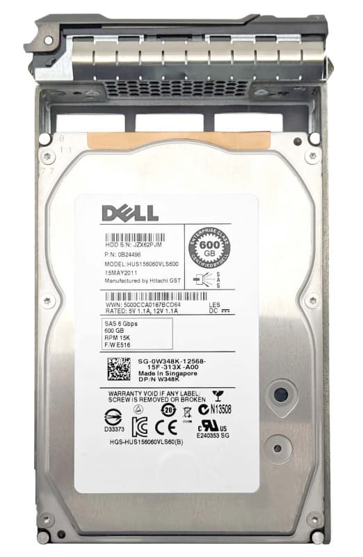Жесткий диск Dell W348K 600Gb  SAS 3,5" HDD