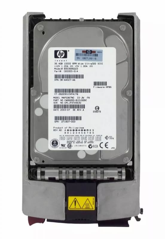 Жесткий диск HP BD03686223 36,4Gb  U320SCSI 3.5" HDD