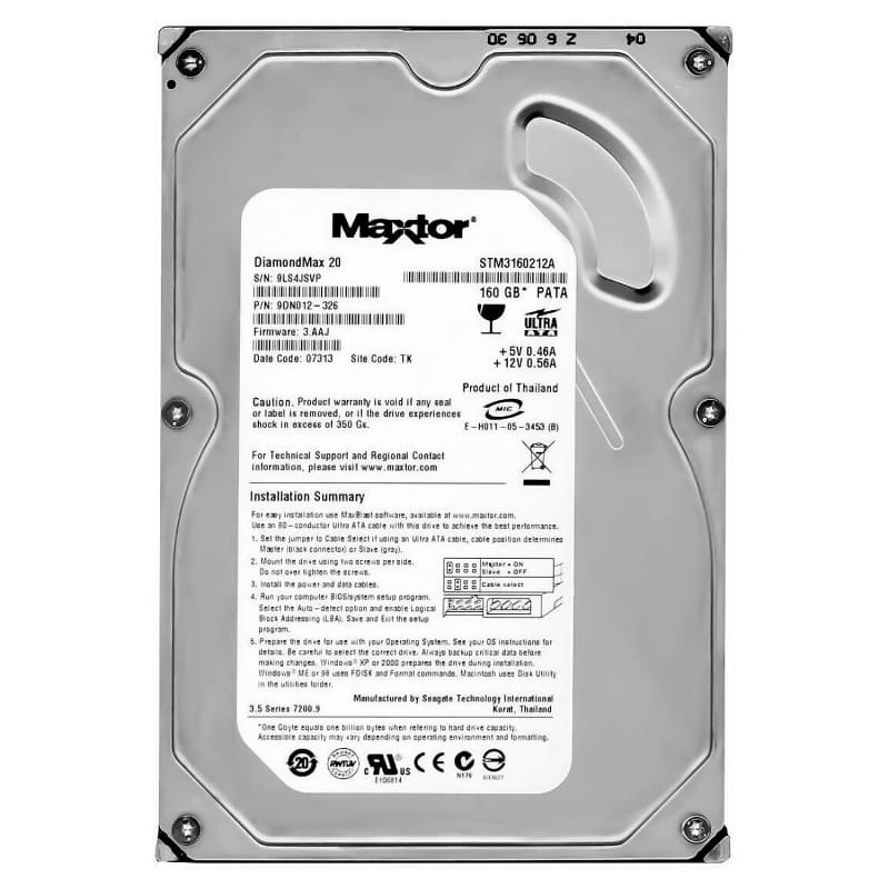 Жесткий диск Maxtor STM3160212A 160Gb IDE 3,5" HDD